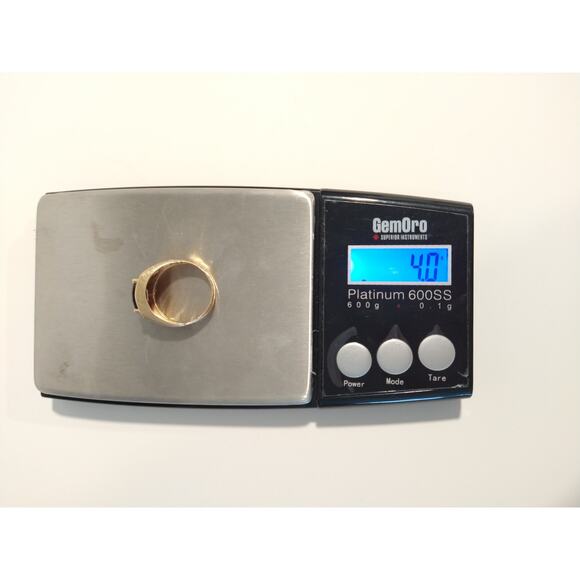 Vintage 10K Yellow Gold Emerald Cut Rhodolite Garnet Diamond Ladies Ring 10.25 - Picture 9 of 9